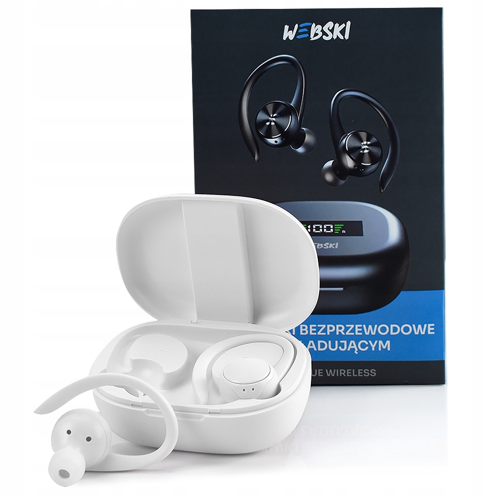 SPORTOWE SŁUCHAWKI BEZPRZEWODOWE DOKANAŁOWE BT 5.0 Cechy dodatkowe TWS, wodooporność