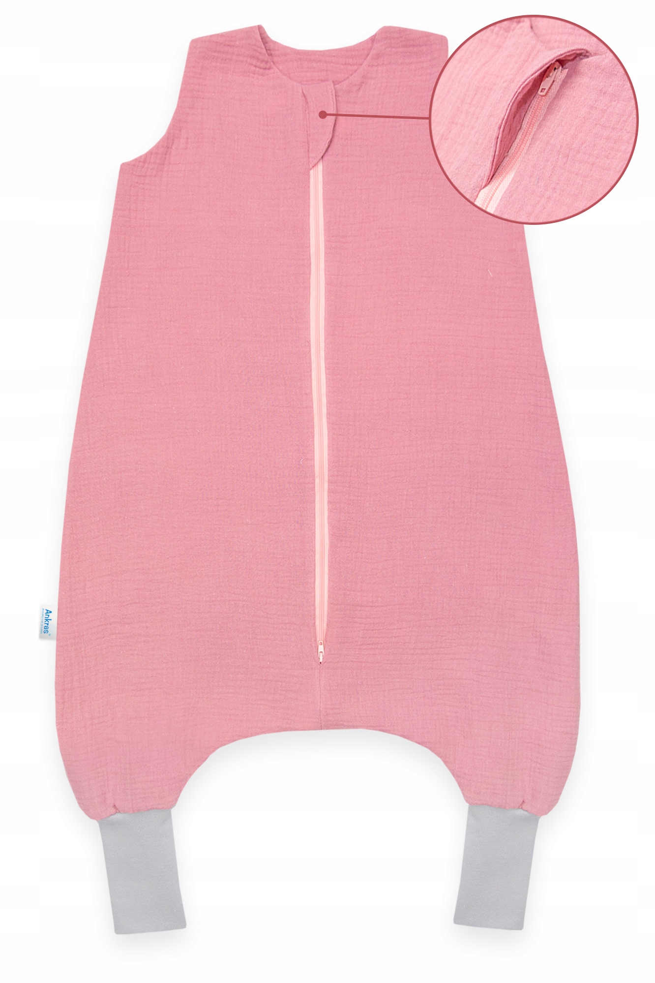 LETNI ŚPIWOREK MUŚLINOWY Z NOGAWKAMI 86-104 M