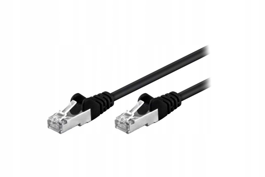 Goobay Cat5e Ftp 5m kabel sieciowy Czarny
