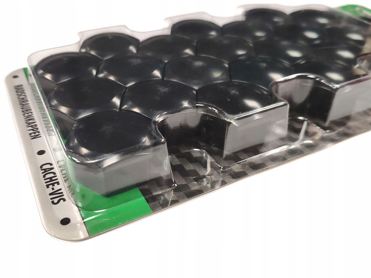 GRATISY# NASADKI NAKŁADKI NA ŚRUBY FELG 21 mm Czarne Producent J-Tec