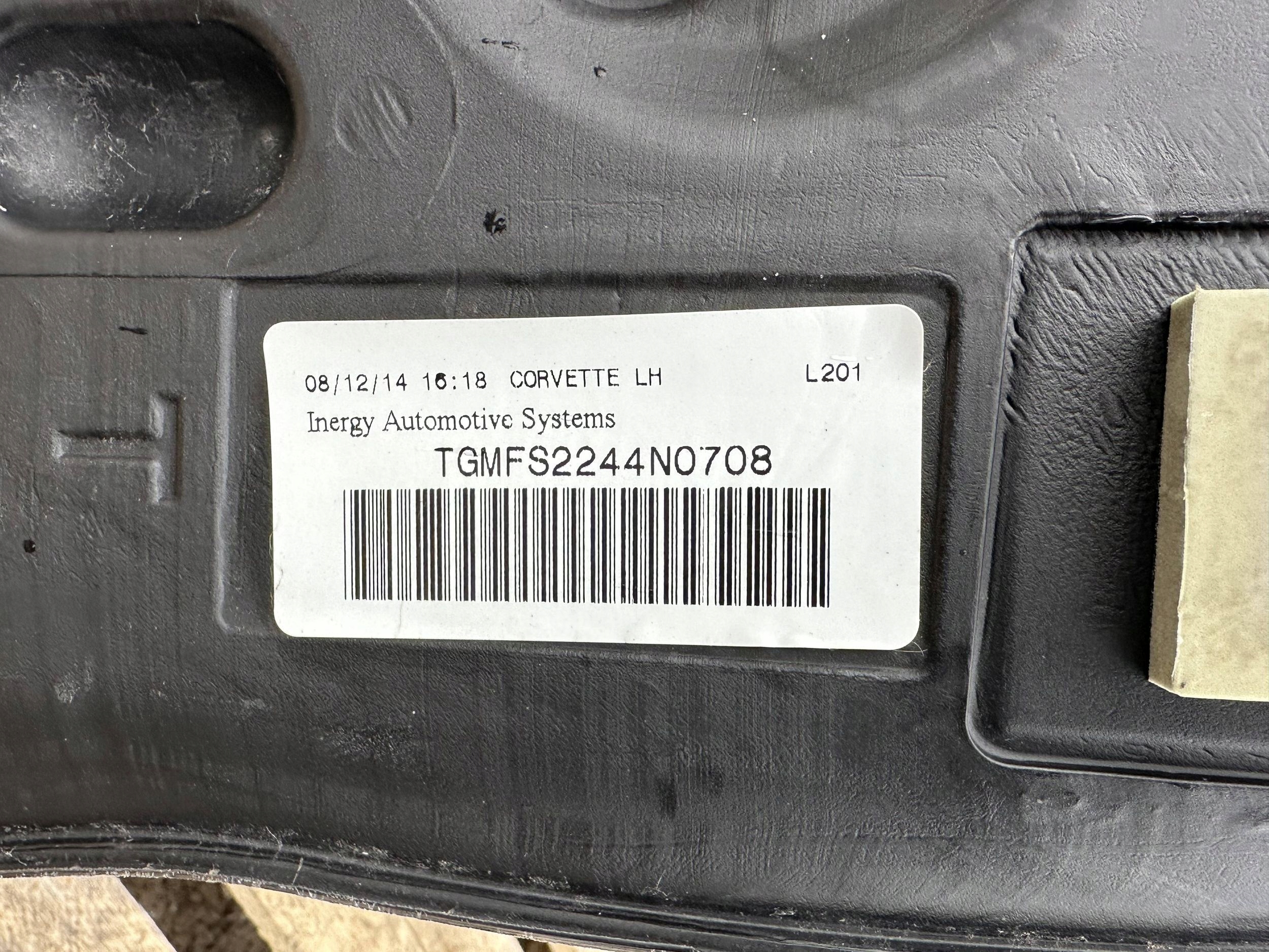 tank tank feed pump left Chevrolet Corvette C7 2014+
