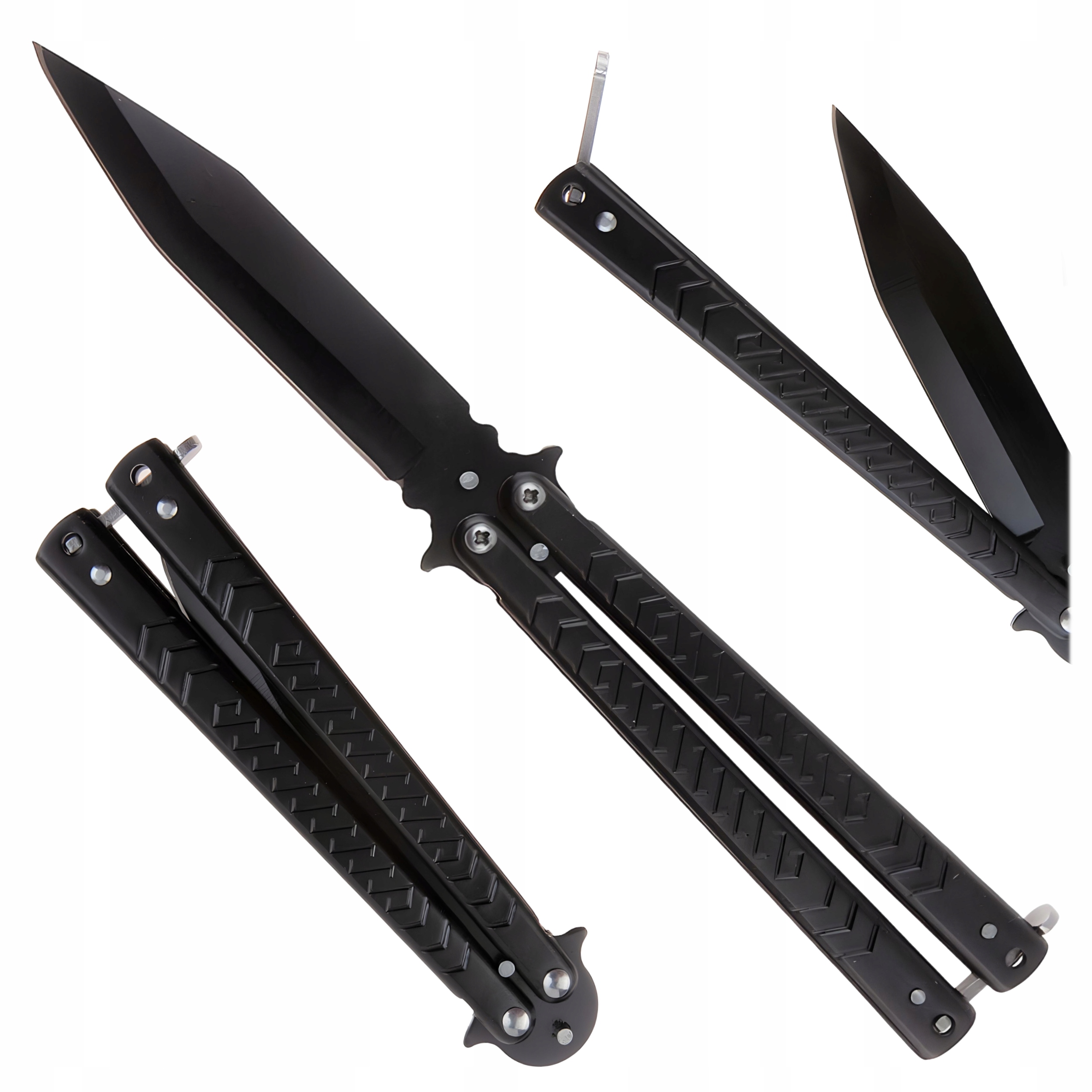 Balisong Cs Go Butterfly Ostry Nóż Motylkowy Treningowy Kosa Skin CS2