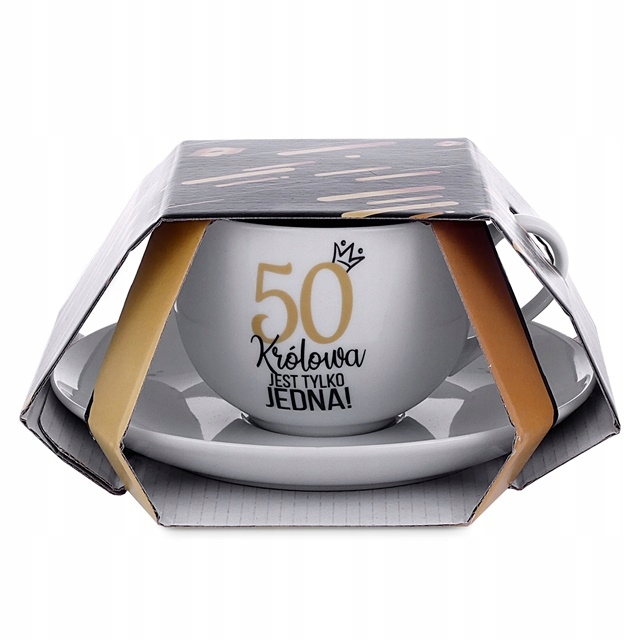 Prezent na urodziny 50 dla kobiety filiżanka EAN (GTIN) 5908276492169