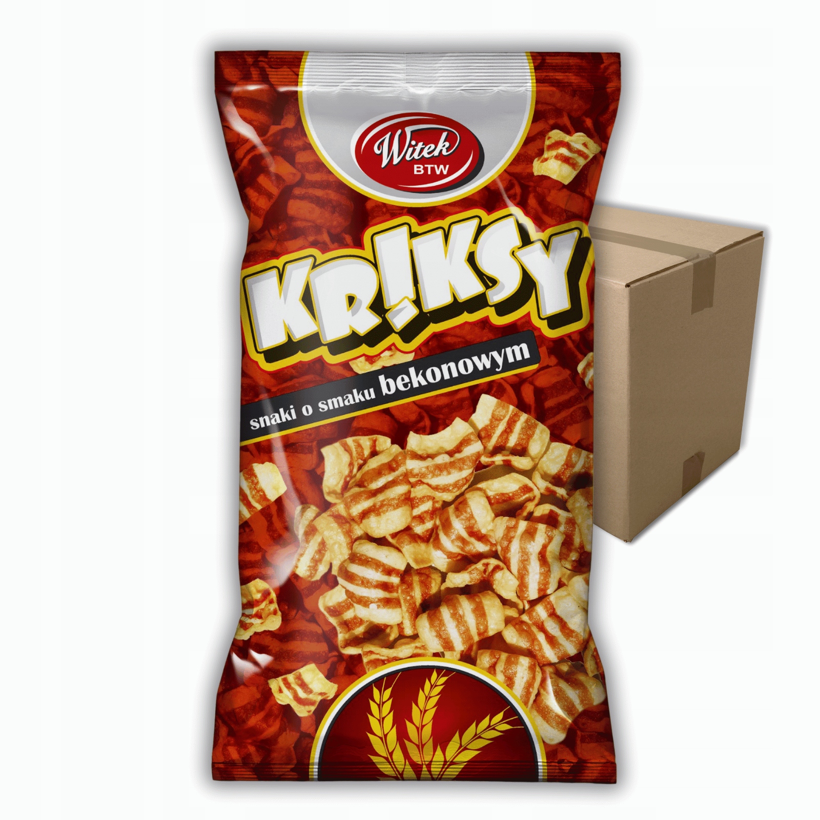 Chrupki Kriksy Bekonowe 60g x50szt