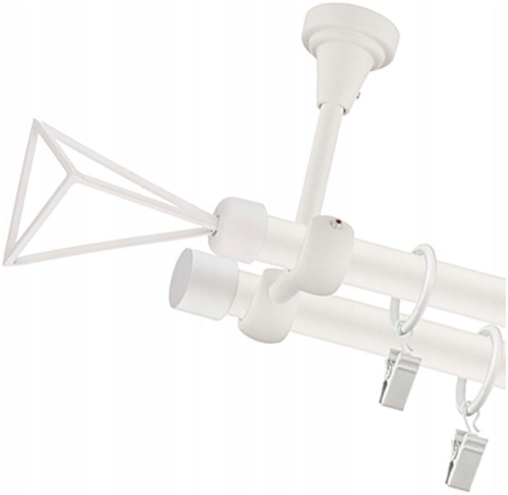 

Karnisz Sufitowy Biały Fi 19mm 240cm Podwójny