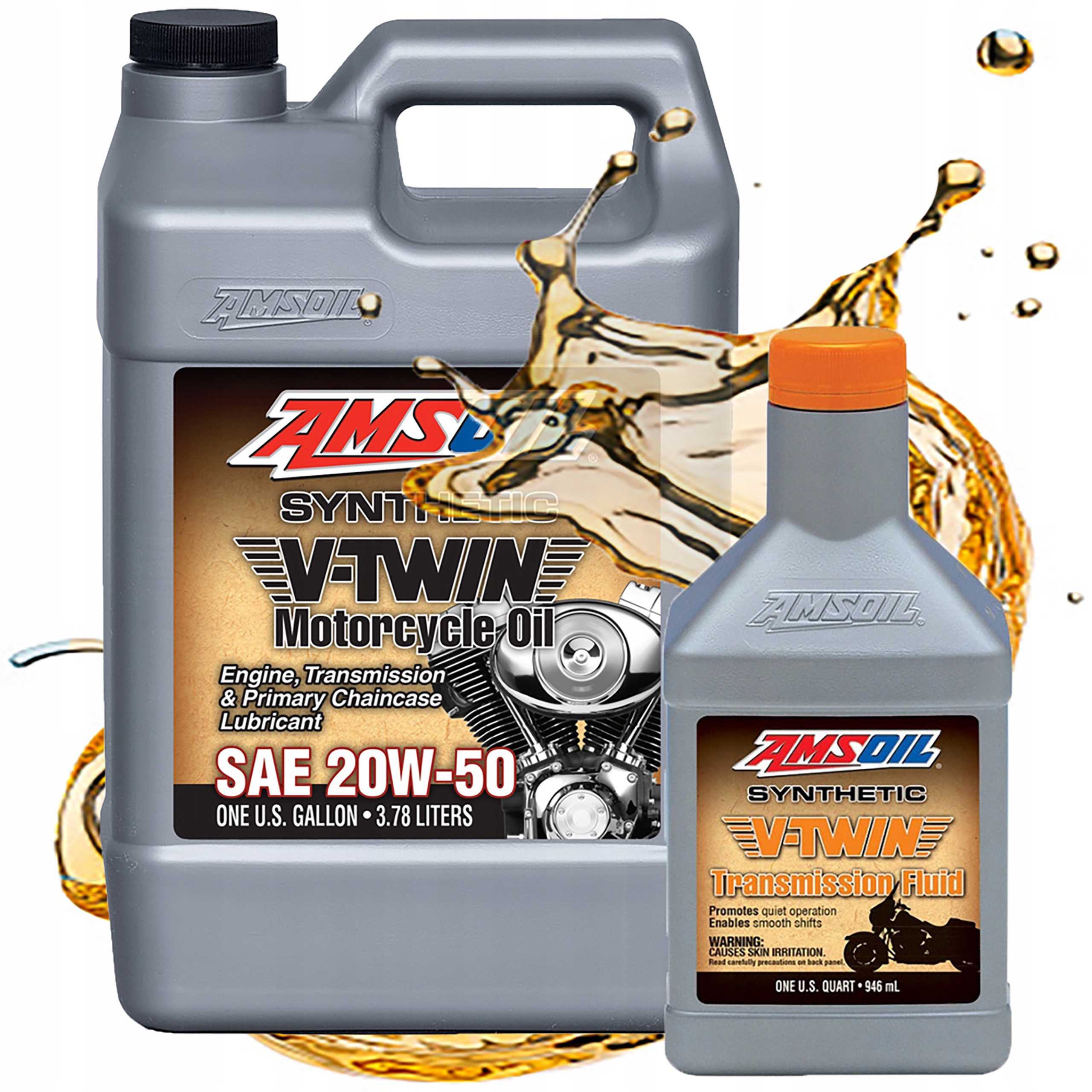 Olej Sada Harley Amsoil 20V50 Motor MCV Prevodovka Transmission Mvt