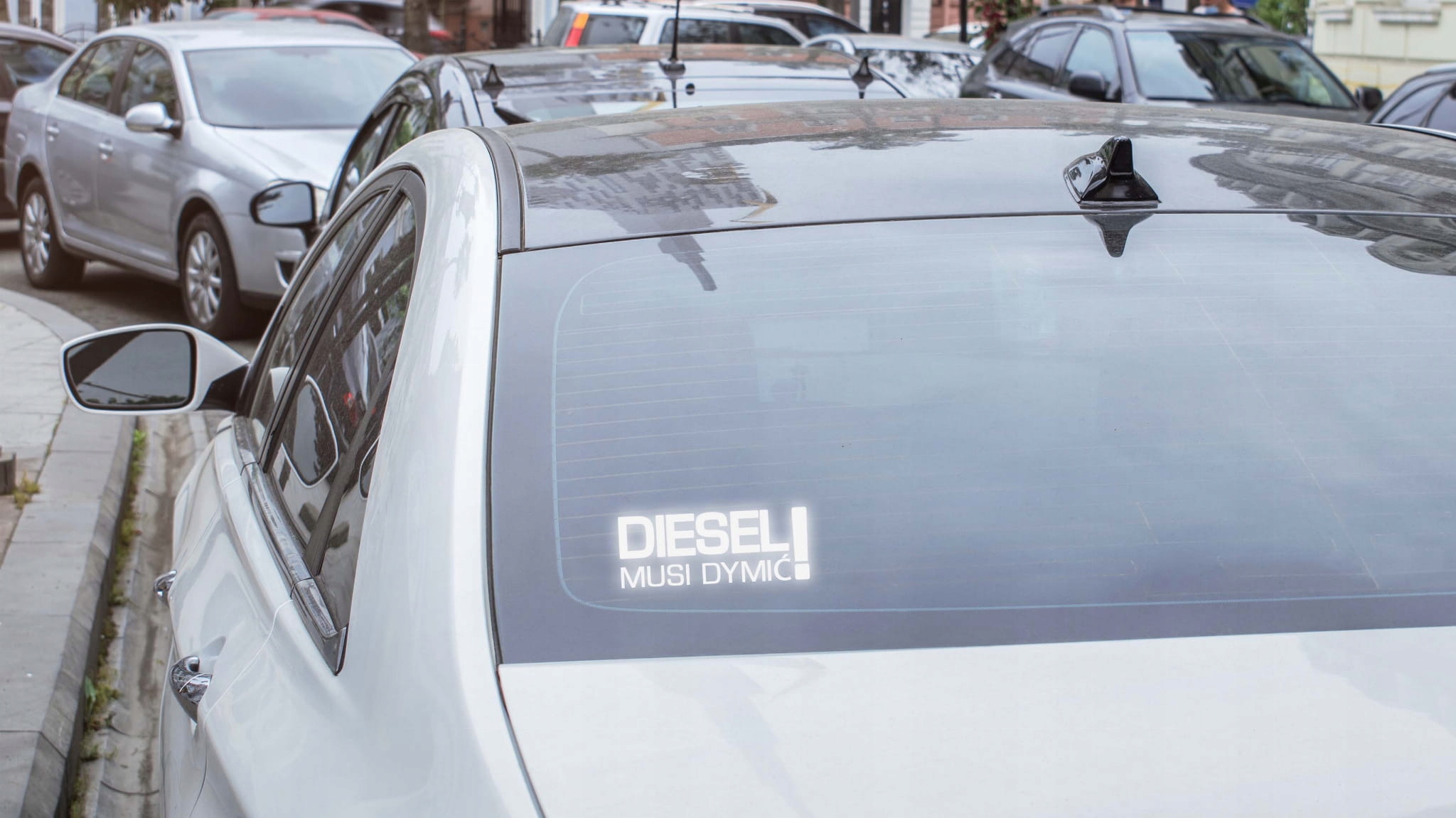 Naklejka Diesel Musi dymić! na samochód na auto ODBLASKOWA| HOLOGRAM Producent Inny