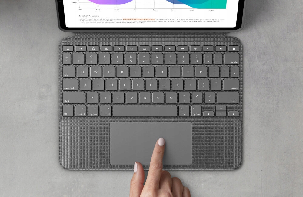 Combo Touch US iPad Pro 11'' 1,2,3 Gen Grey Model Combo Touch