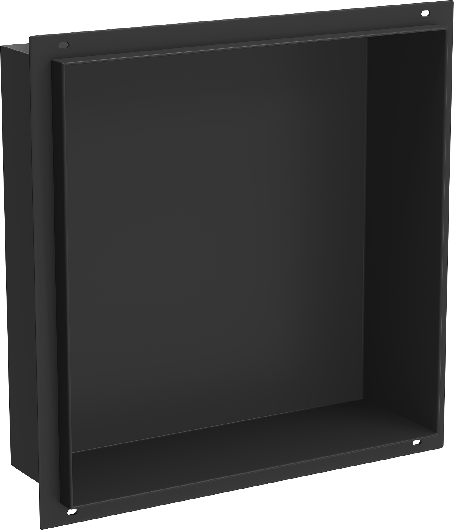 Mexen X-Wall-NR Zapuštěná Police 30x30 cm, Černá, Nerez Ocel Aisi 304