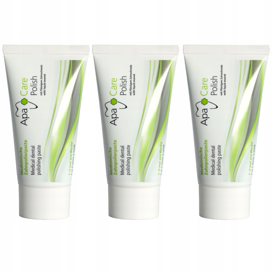 Wybielająca Pasta do Zębów Polerska ApaCare 3szt
