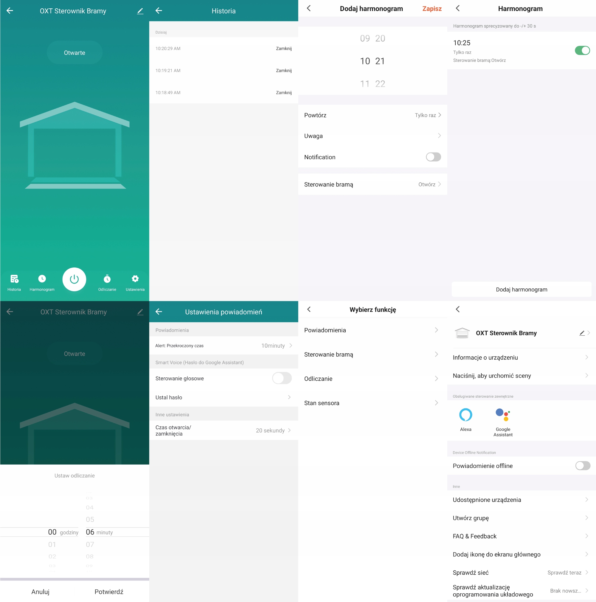 MODUŁ OXT STEROWNIK BRAMY GARAŻU Z SENSOREM I ZEWNĘTRZNĄ ANTENĄ WIFI TUYA Rodzaj sterownik