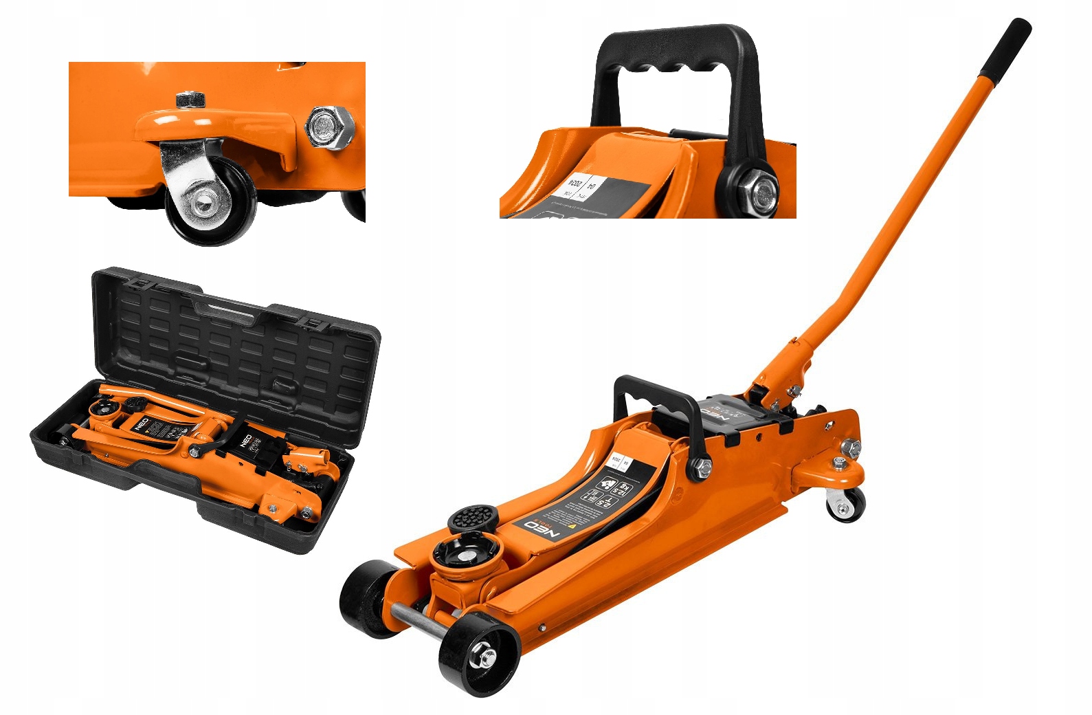 Dielenský Zdvihák Žaba Páka Nízkoprofilový 2.5 T 11-733 Neo Tools