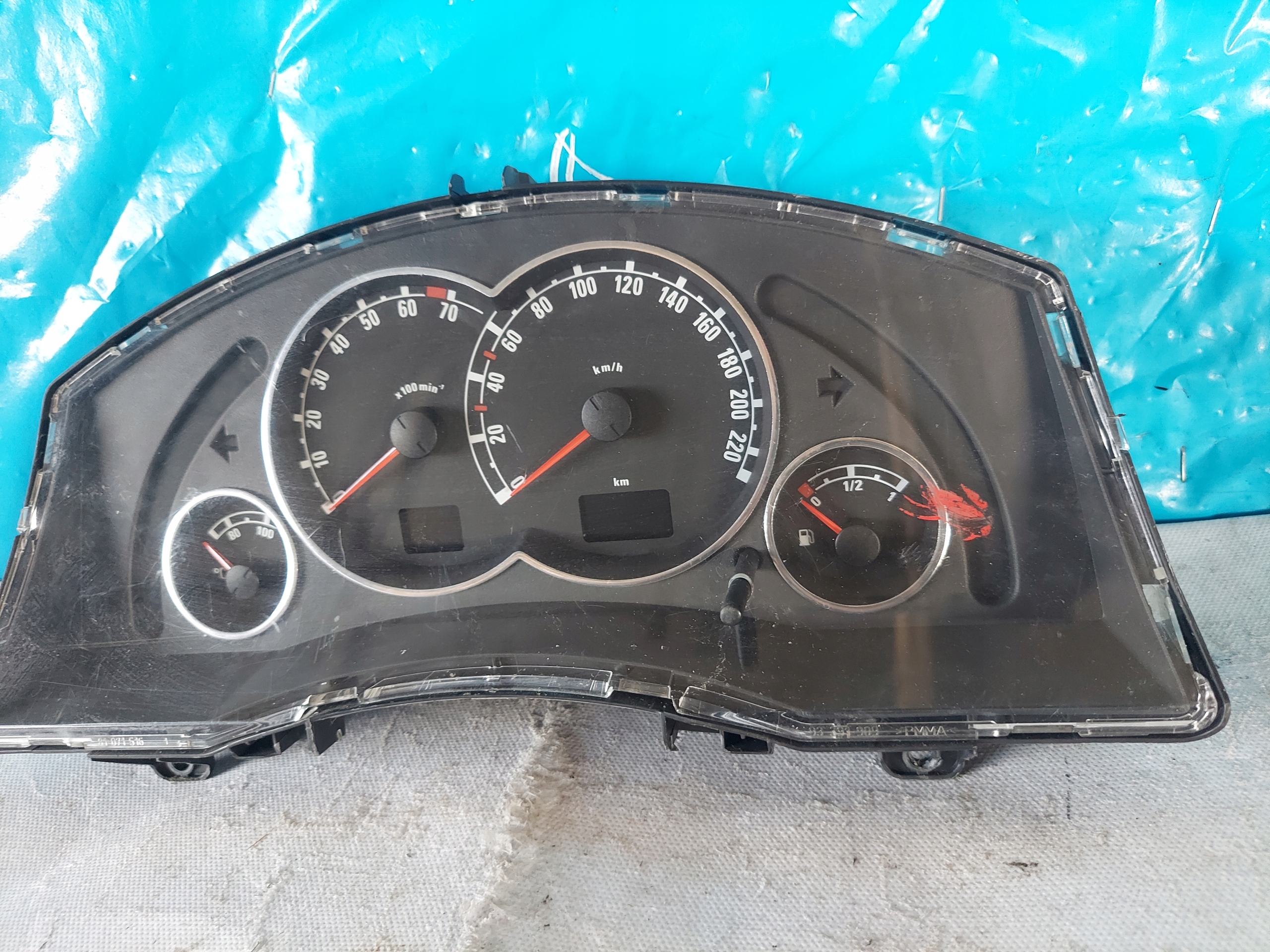 dials clock MERIVA A 1.6 16V 13242807HE