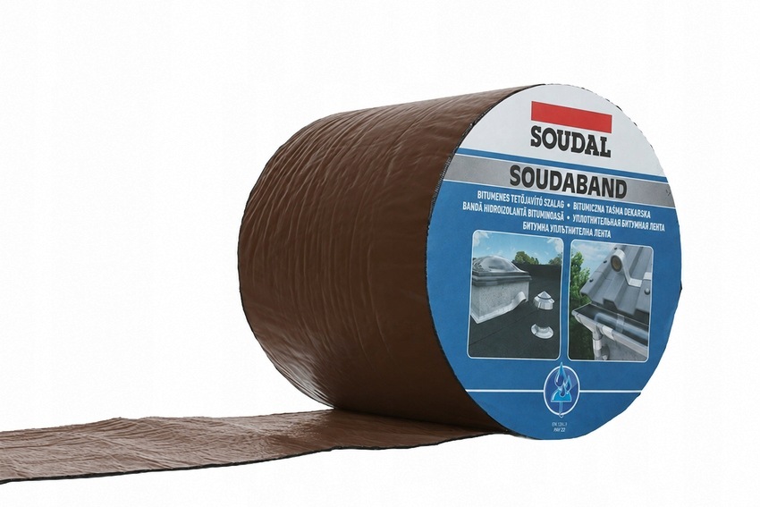 Bitumenová těsnící páska Soudal 300 mm 10 m hnědá Najder