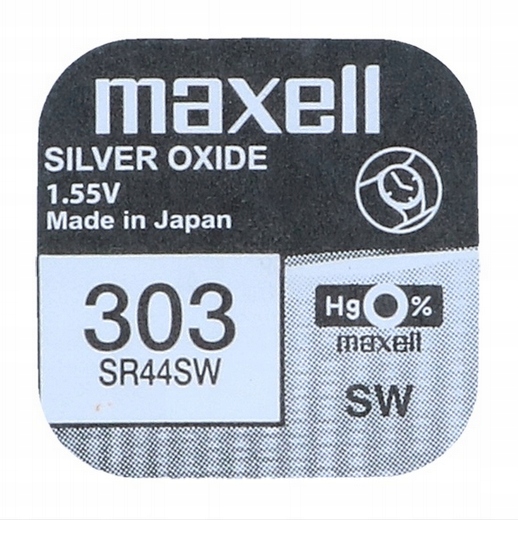 

Bateria srebrowa Maxell SR44SW SR303