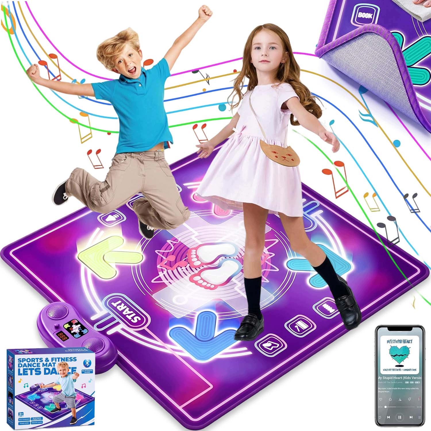 Mata Do Tańczenia Bluetooth Muzyczna Taneczna Dla Dzieci Gra Tańca Zabaw