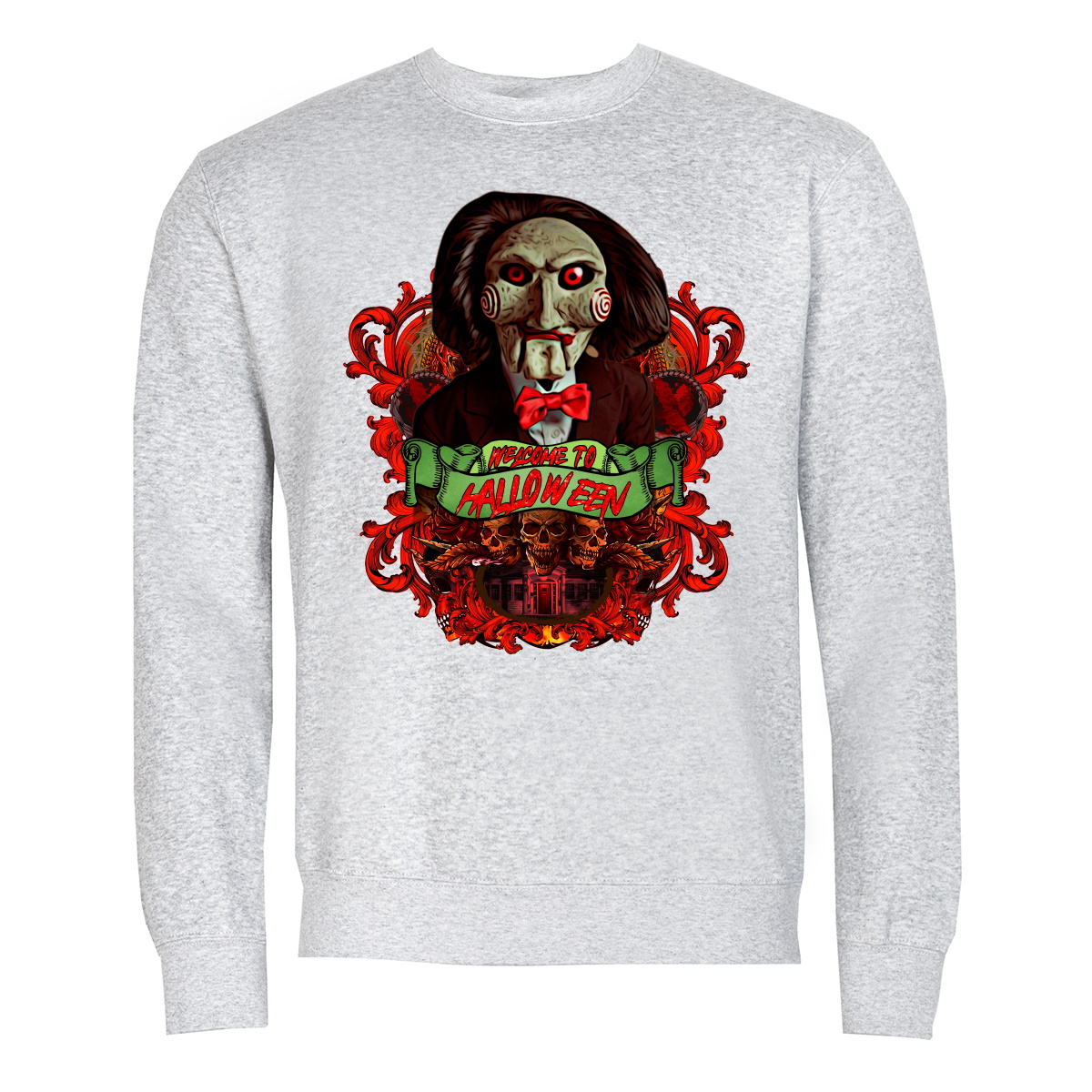 

Męska Bluza Filmowa Na Halloween Horror Jigsaw