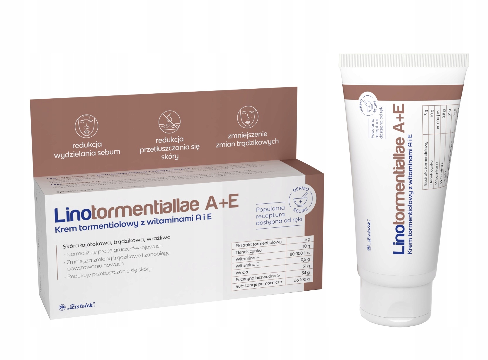 

Linotormentiallae A+e krem tormentiolowy 50g