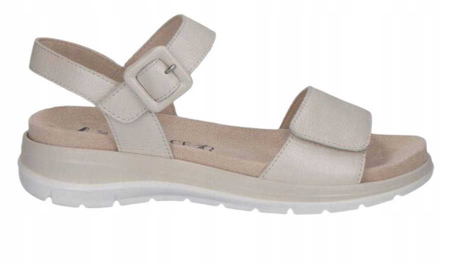 Béžové dámské sandály s na suchý zip a vložkou Caprice 28717 vel. 37