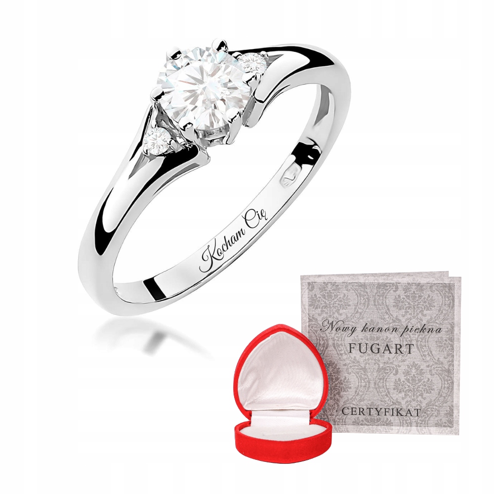 Prstýnek Zlatý 585 s laboratorními diamanty 0.53 ct r8