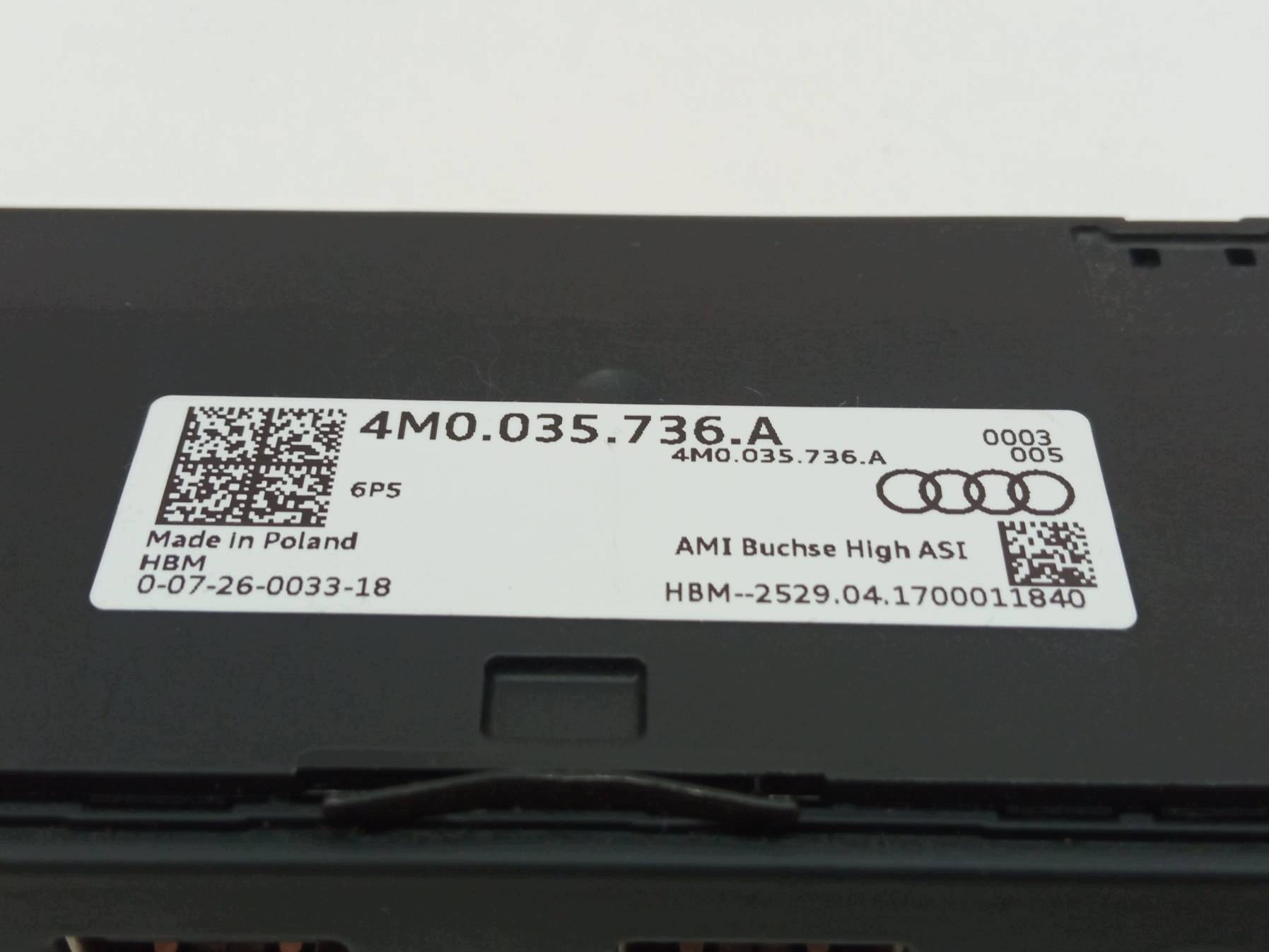adapter USB 4M0035736A Audi Q7 II (2015-2026) SQ7