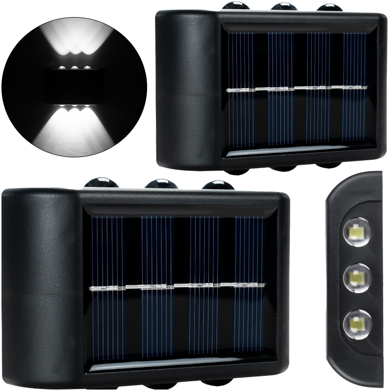 

2x Lampa Ogrodowa Solarna Led Czujnik Zmierzchu