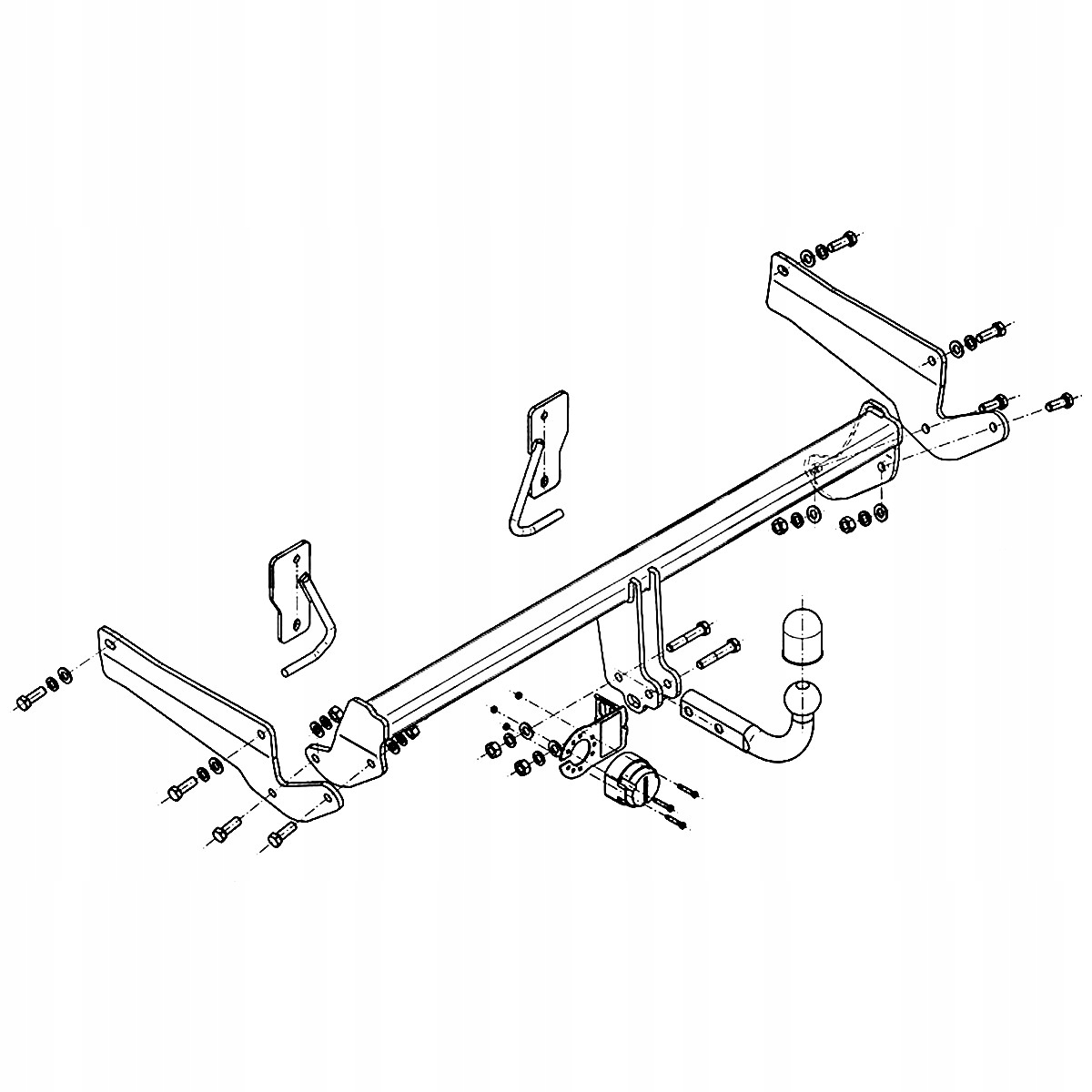 Hak holowniczy Mazda 6 GJ Sedan od 13 MODUŁ WIĄZKA 13 PIN GRATIS Nowy Producent Steinhof