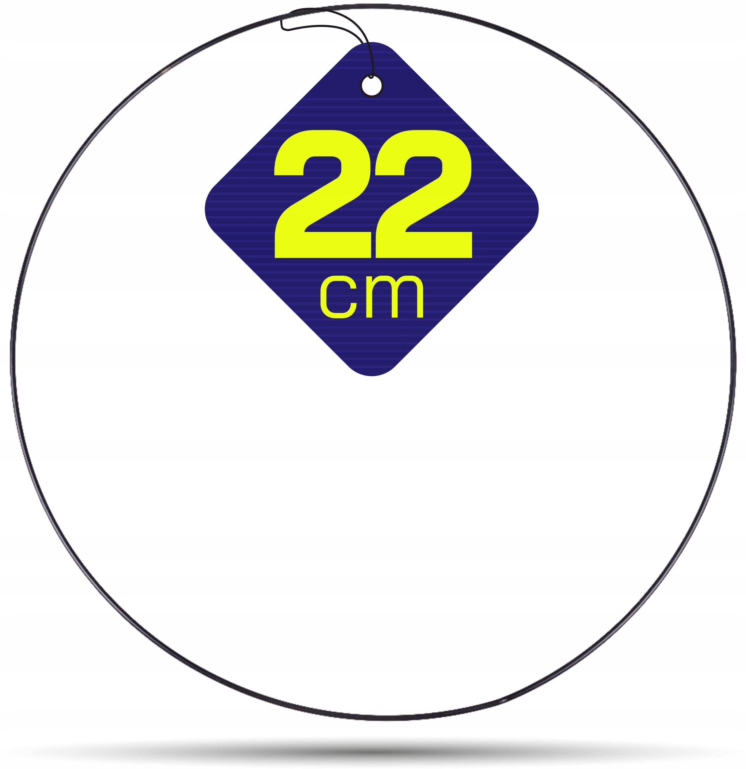 

Czarna metalowa obręcz kółko do łapaczy snów 22 cm