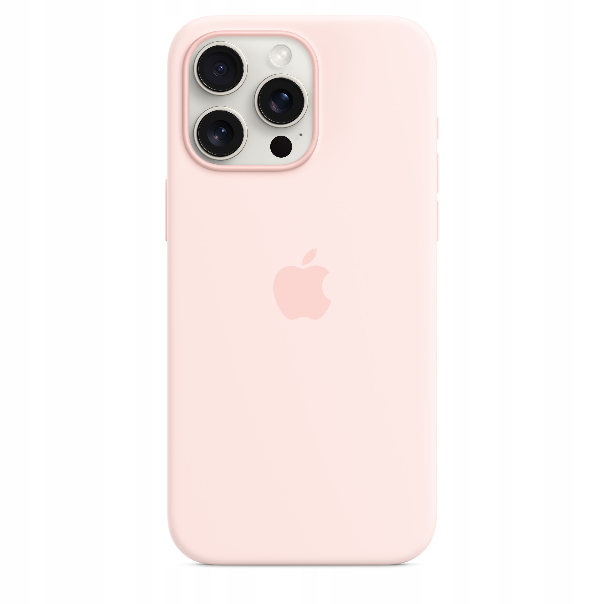 Silikonové pouzdro pro iPhone 15 Pro Light Pink, světle růžové