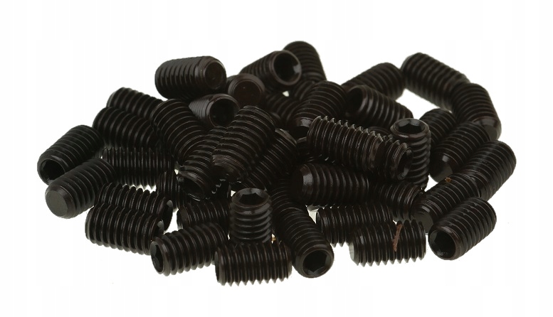 

Wkręt Dociskowy Śruba Robaczek M6x10 mm 50x Czarny