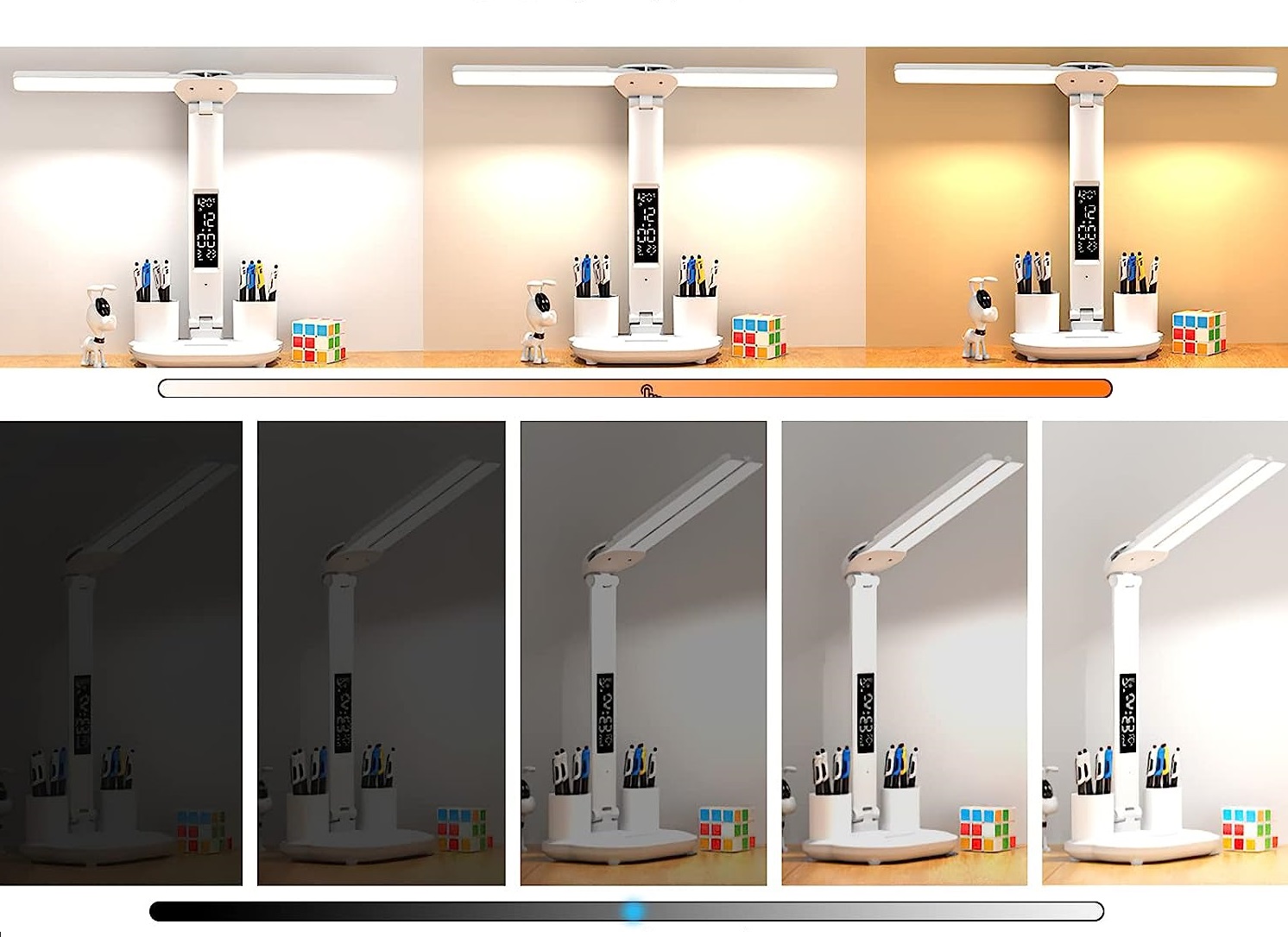 LAMPKA BIURKOWA BIUROWA KALENDARZ BUDZIK TERMOMETR EAN (GTIN) 6955996565641