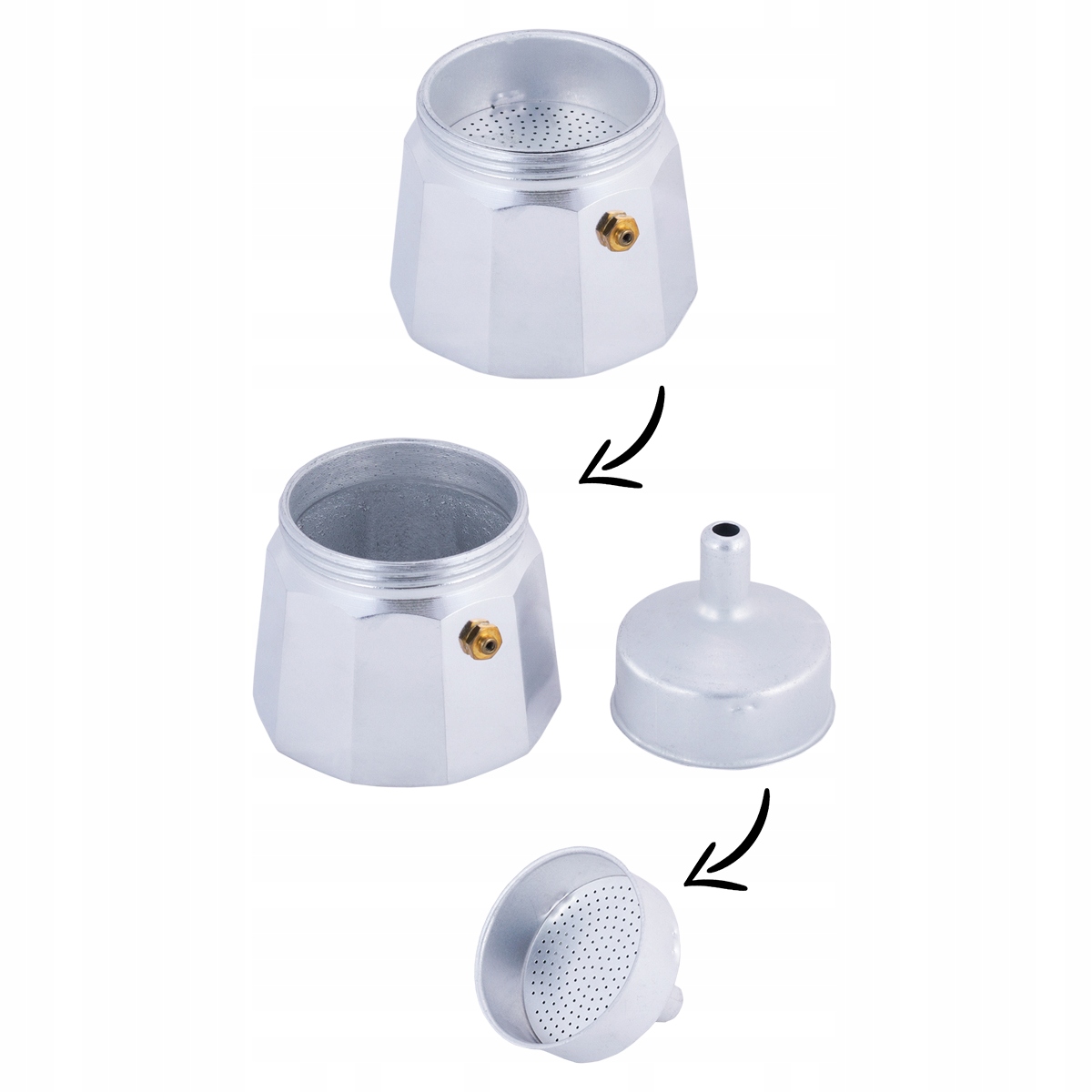 Kawiarka ZAPARZACZ ekspres do kawy 150 ml KAMILLE Rodzaj kawiarka