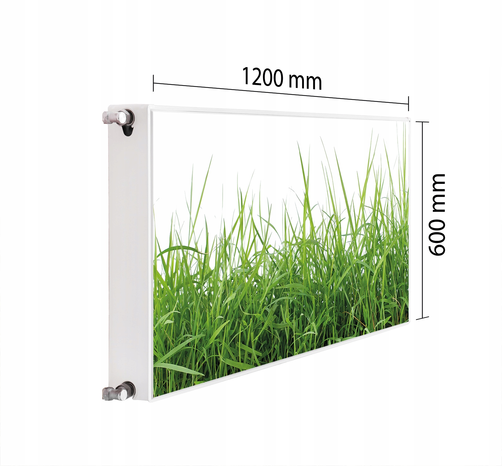 Maskovač Kryt Radiátoru 120x60 Tráva Podložka Magnet