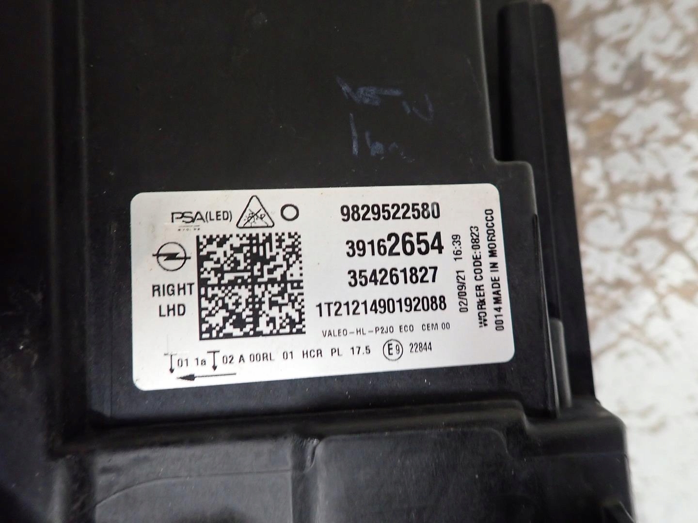 light front front right OPEL CORSA F 2019- FULL LED