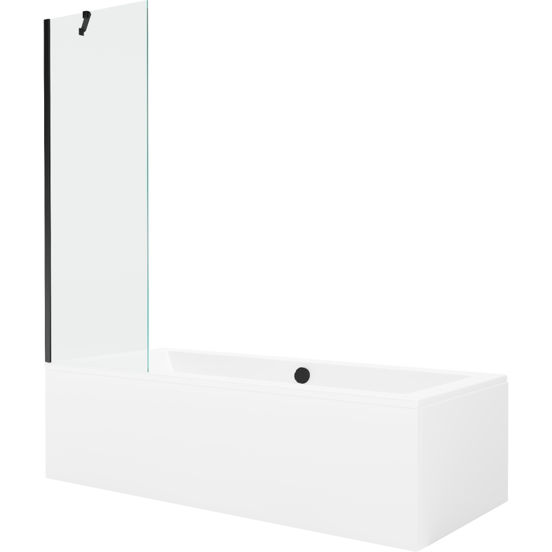 Mexen Cube vana 170x80 cm s 1-křídlovým paravánem