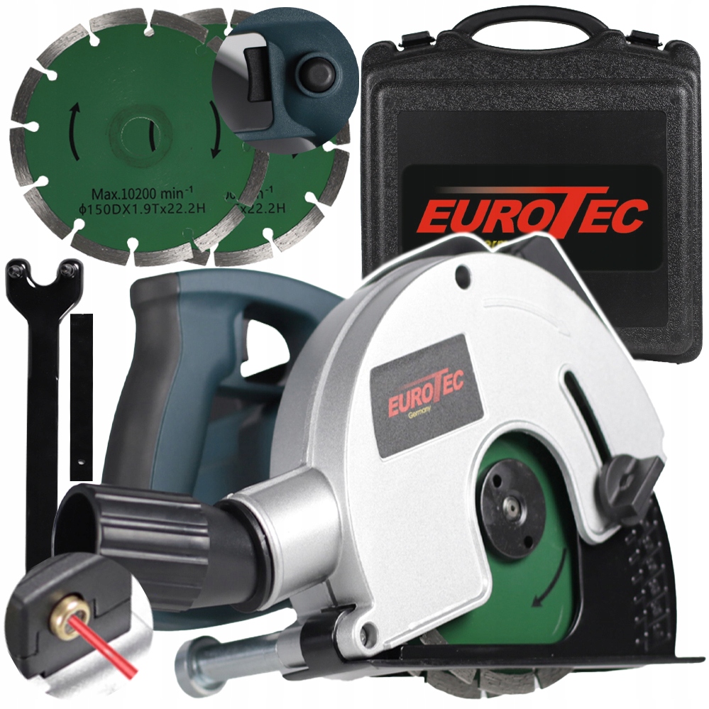 Elektrická Bruska Na Beton Nastavitelná 3100 W Laserový Kufr 2 Kotouče