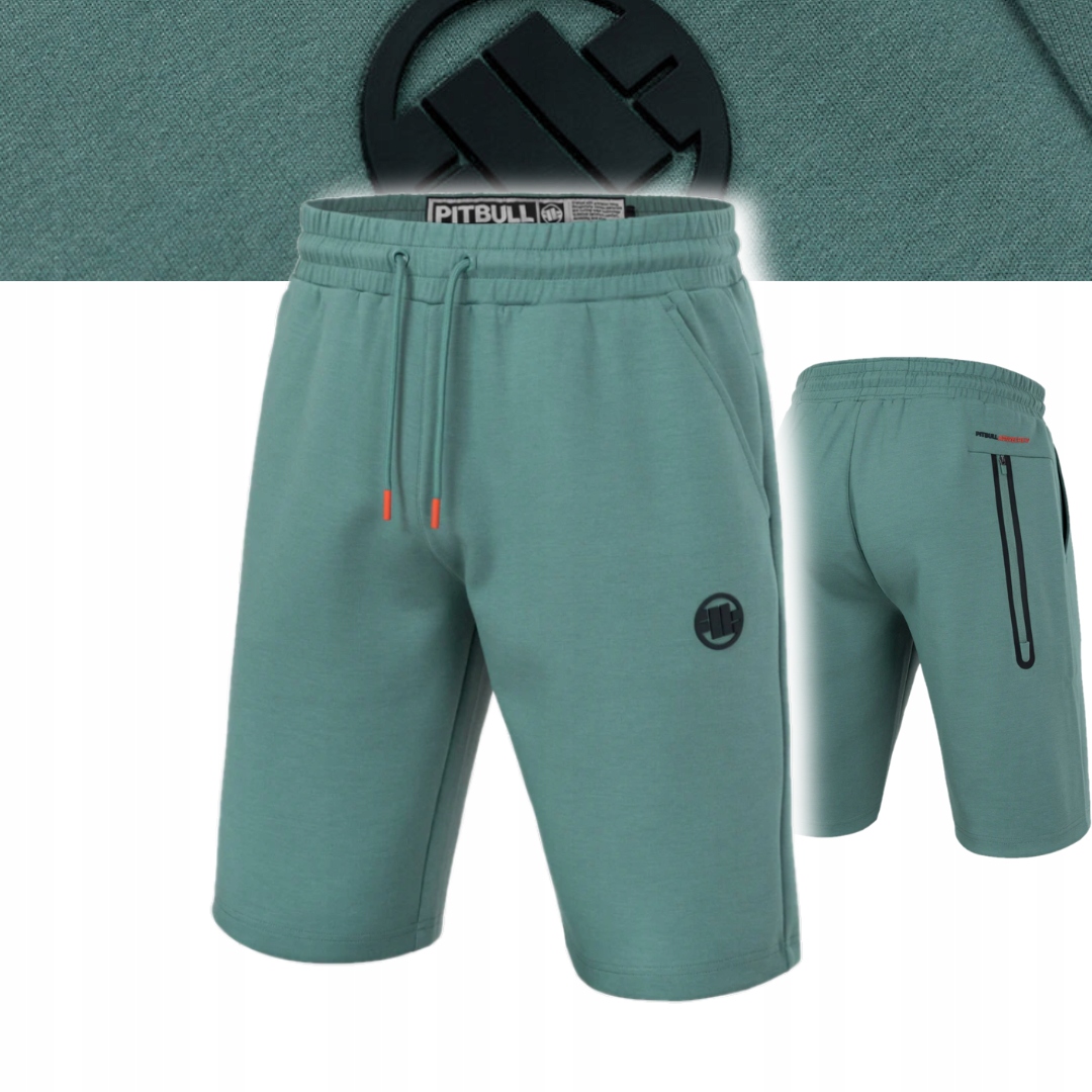 Pitbull West Coast Shorts Pánské Teplákové Kraťasy Explorer Mátové S