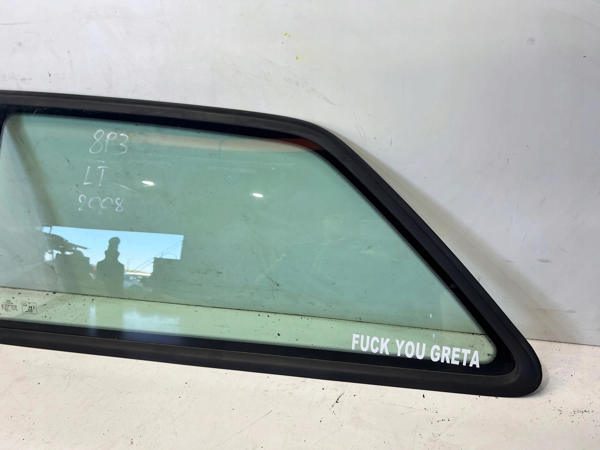 window bodywork left rear part AUDI A3 8P 8P3 2008 ROK