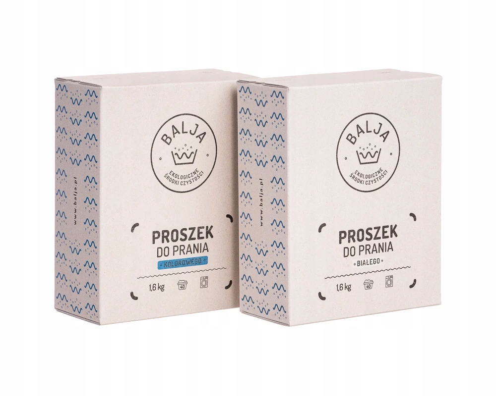 Levně Ekologická sada pracích prášků – Bílá a Barevná 2x1,6 kg!