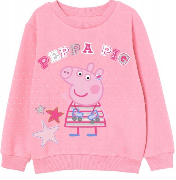 Ciepła MILUSIA Bluza ŚWINKA PEPPA PIG 104