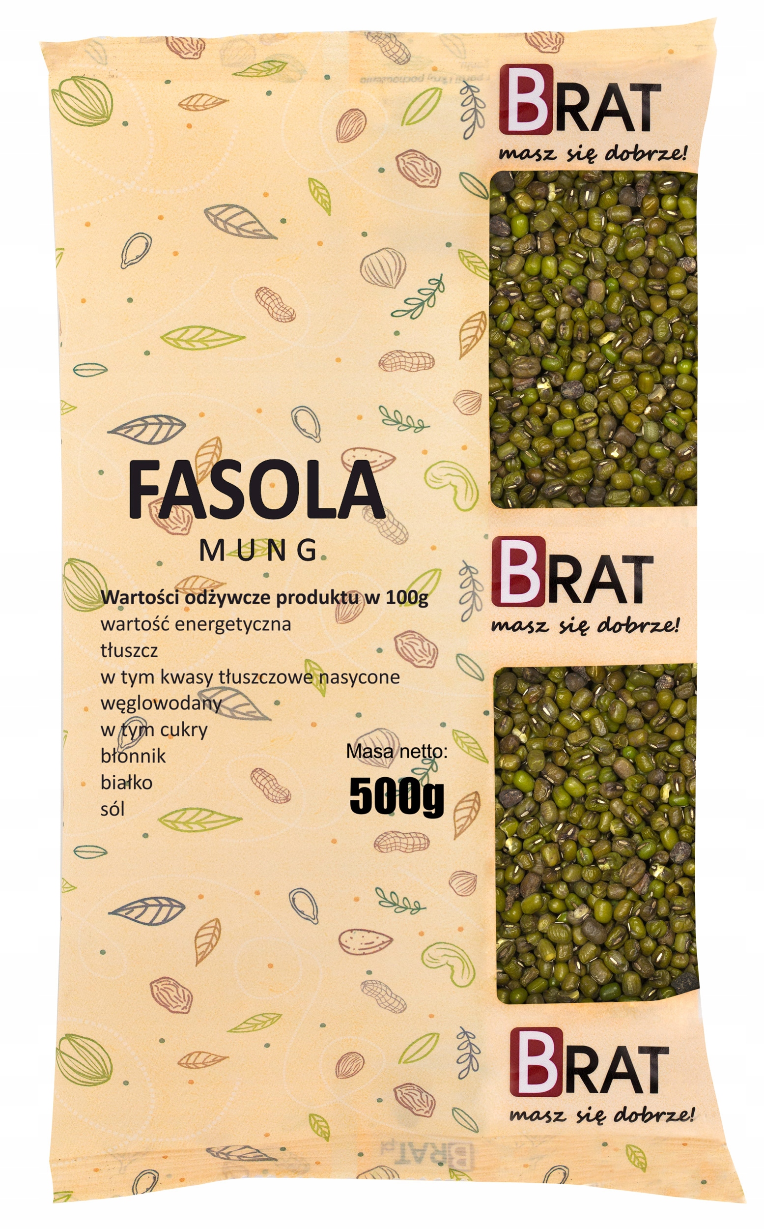 Levně 8X Brat Fazole mungo 500 g