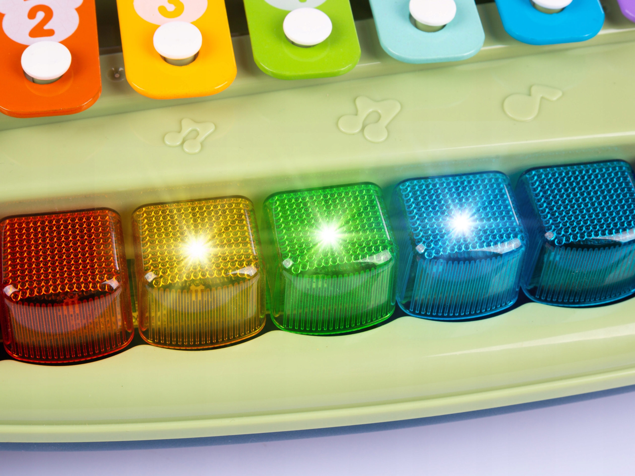 ORGANKI CYMBAŁKI EDUKACYJNE PIANINKO MUZYCZNE DLA DZIECI DŹWIĘK GITARY LED Kod producenta KP3213