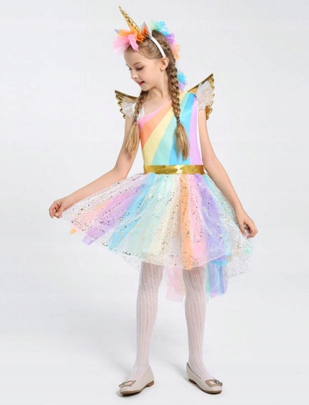 STRÓJ KOSTIUM PRZEBRANIE SUKIENKA SKRZYDŁA S 110cm Marka inna marka