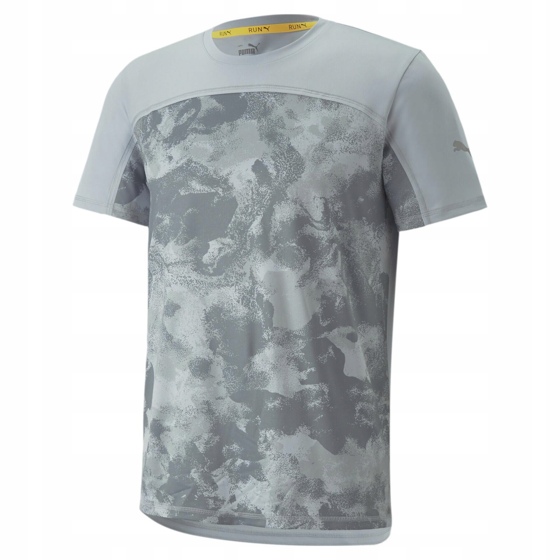 Y4406 Puma Printed Short Sleeve Men's Running T-Shirt Koszulka Xs