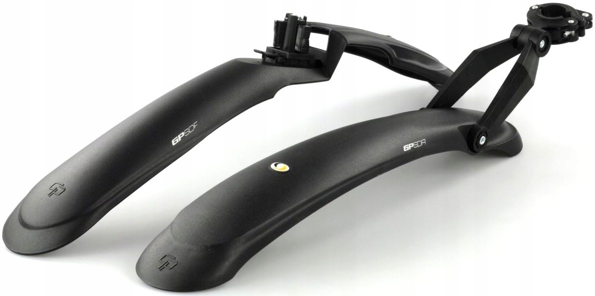 Błotniki rowerowe Simpla Gp Pro czarne tworzywo 26-29 cali