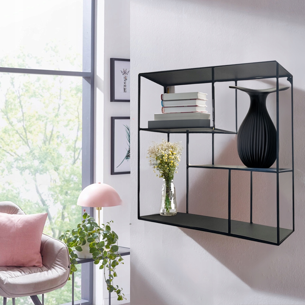 INDUSTRIALNY REGAŁ ŚCIENNY PÓŁKA WISZĄCA METALOWA NA ŚCIANĘ LOFT 50CM Marka inna