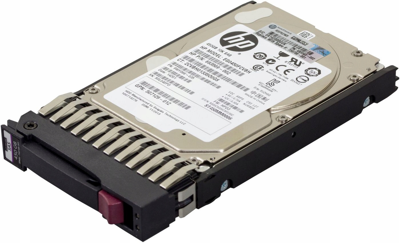 Hewlett Packard Enterprise 450 Gb 10 000 ot./min Sas 2,5-palcový