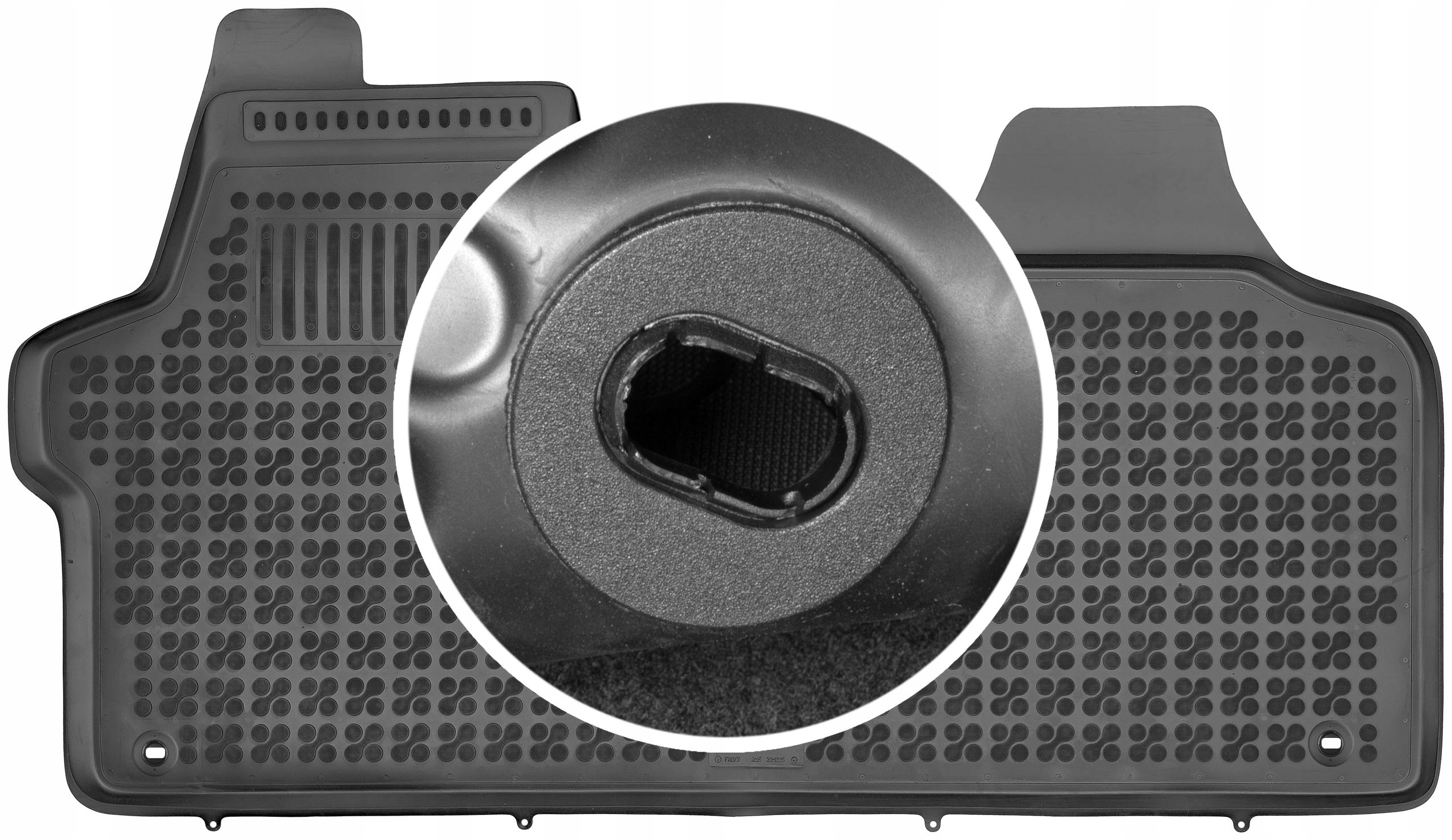 Toyota Proace I 2013-2016 Gumové rohože do auta Upevnenie