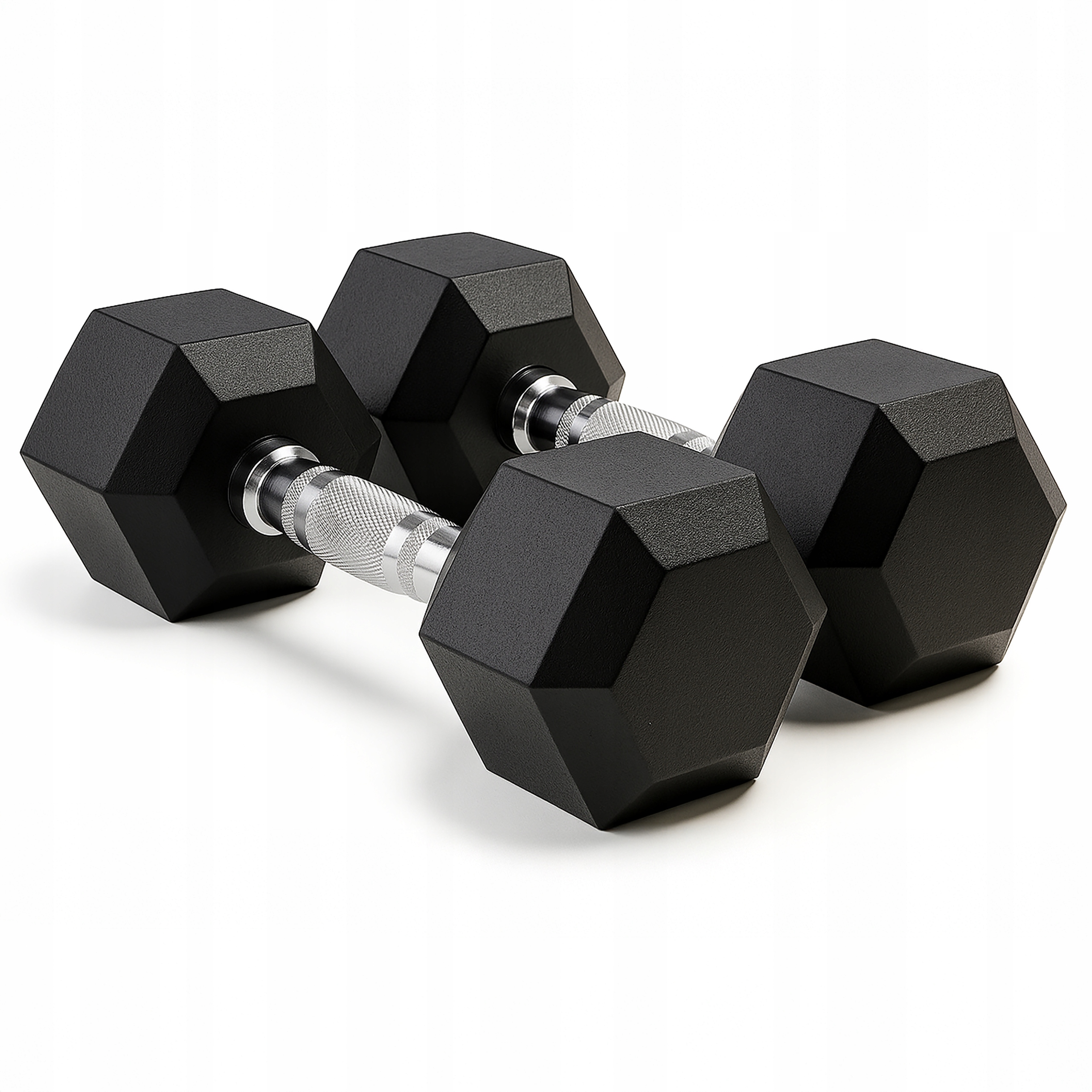 hantele żeliwne hex 2x40kg żeliwne do ćwiczeń gumowany żeliwo powlekane