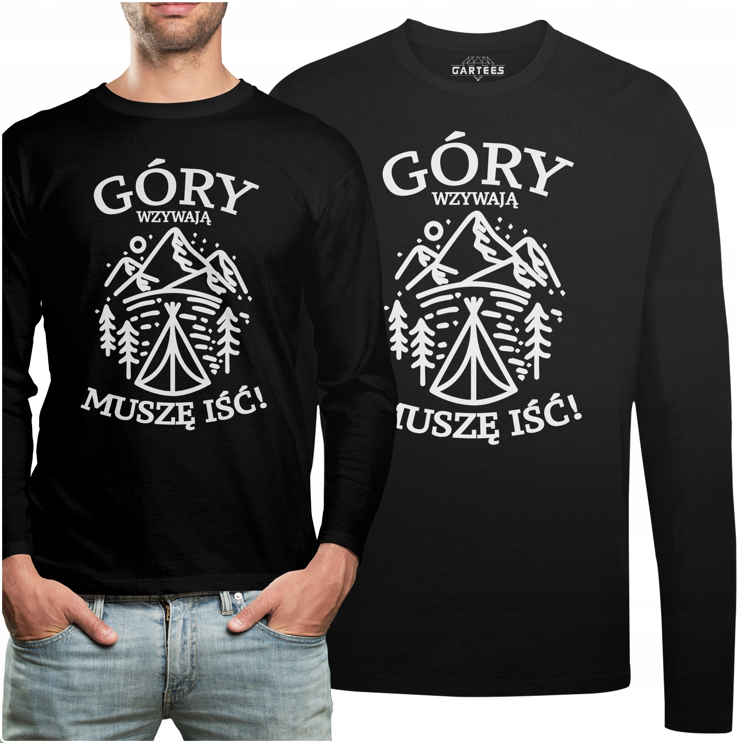 

Koszulka Long Z Napisem Góry Wzywają Muszę Iść